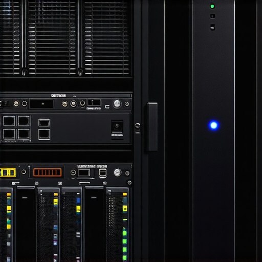 Data center hardware with RAID storage and external NVMe SSDs connected via Thunderbolt port