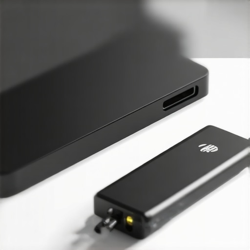External SSD with Thunderbolt 4 port and high-speed data transfer capabilities