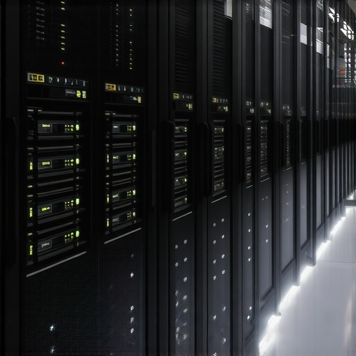 Advanced data center with NVMe SSDs, RAID configurations, and AI integration.