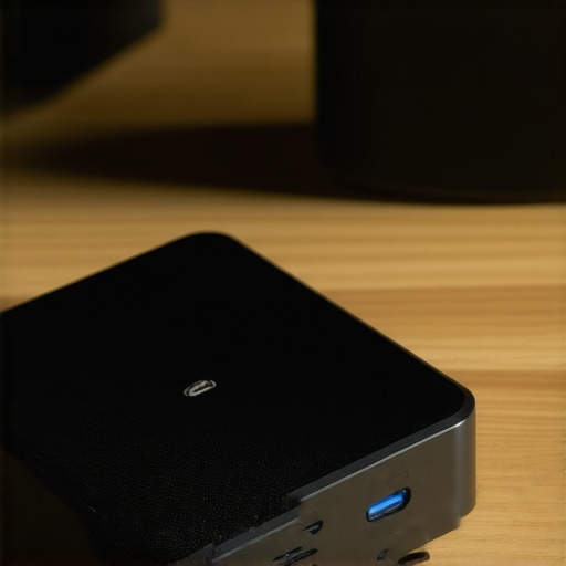 High-tech external SSD with advanced materials and cooling system for creative professionals.