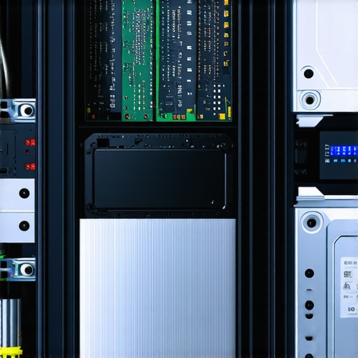 Server racks with NVMe, SATA SSDs, and cooling systems for high-speed data access