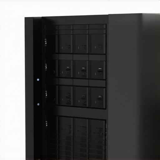 A high-tech modular RAID storage enclosure with multiple PCIe NVMe SSDs, demonstrating upgradeability and scalability for enterprise use