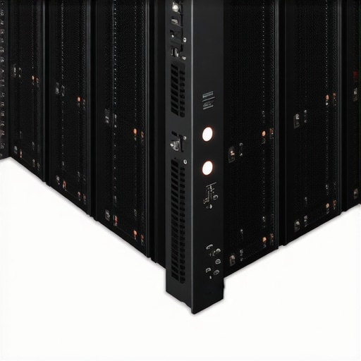 Illustration of high-density SSD storage with cooling technology
