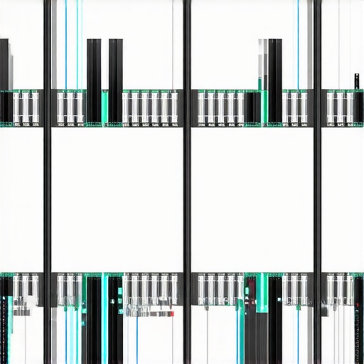 Visual of data center with active cooling solutions and NVMe SSDs