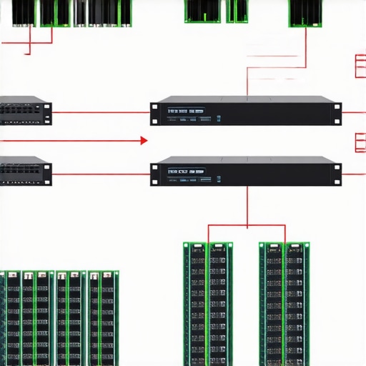 Diagram illustrating the integration of NVMe, SATA SSDs, and network infrastructure in a high-performance data storage system.
