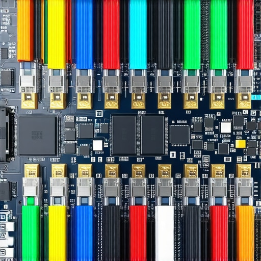 Close-up of NVMe SSD drive with tuning tools and emerging tech graphics