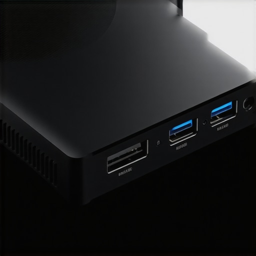 Modern external SSD housing with thermal management systems and high-speed interfaces