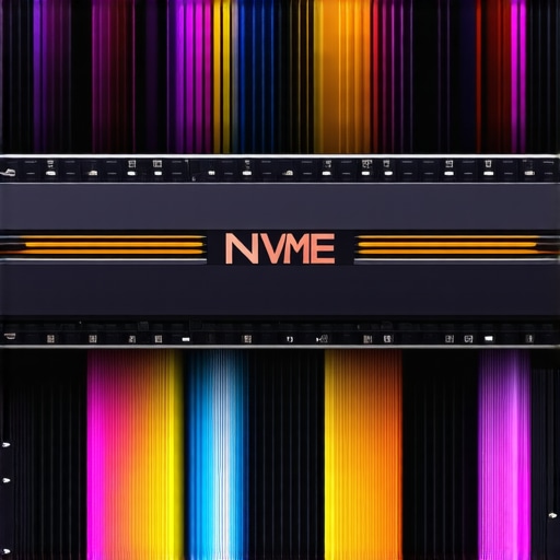 Detailed image of NVMe SSD with advanced cooling technology showing heat sinks and microfluidic cooling channels.