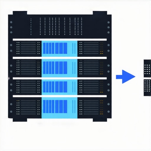 Illustration showing AI-driven storage controller managing multi-tiered NVMe and SATA drives