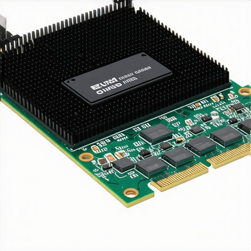 NVMe SSD with heat sinks and cooling fans in a server setup.