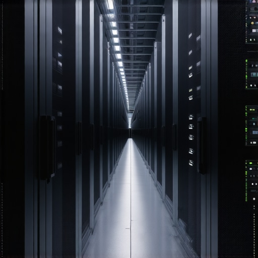 Conceptual illustration of modern AI storage infrastructure with thermal management and resilient design