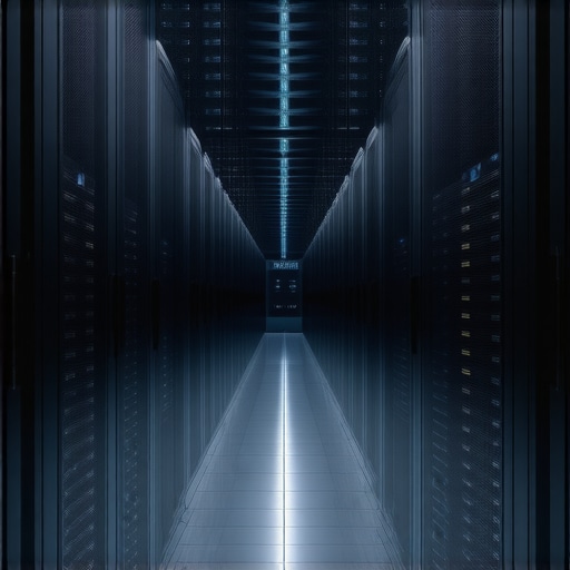 A modern data center showcasing liquid cooling systems and high-performance storage units in a sleek environment.