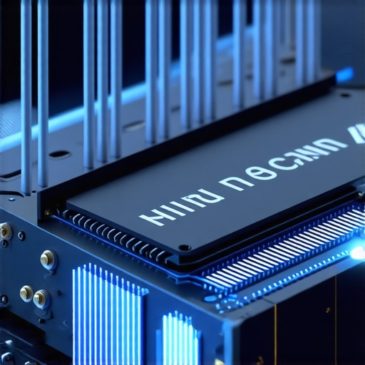 A detailed diagram of microfluidic channels within an external SSD housing demonstrating innovative cooling technology.