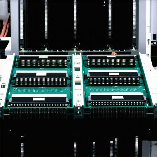 High-speed NVMe SSDs equipped with heatsinks operating in a server rack