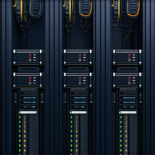 Data center infrastructure showcasing NVMe SSDs, RAID arrays, and AI-driven caching mechanisms
