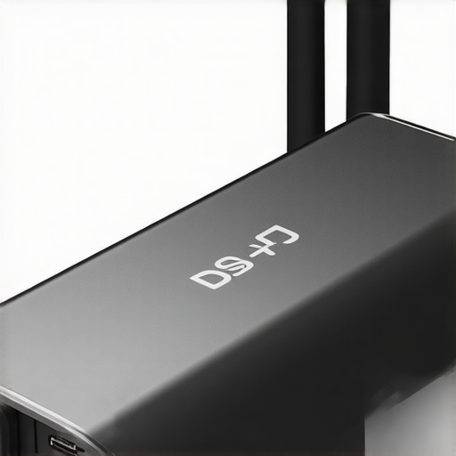 Illustration of a high-performance external SSD with liquid cooling for optimal thermal management