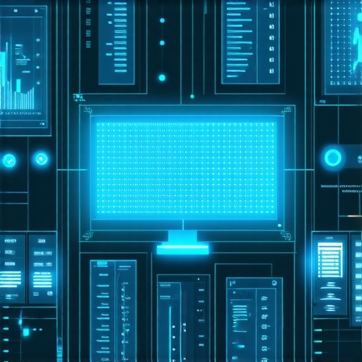 Futuristic interface showing AI algorithms optimizing storage operations
