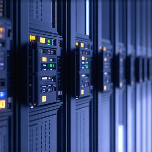 A server room with SATA and NVMe drives illustrating their endurance differences.