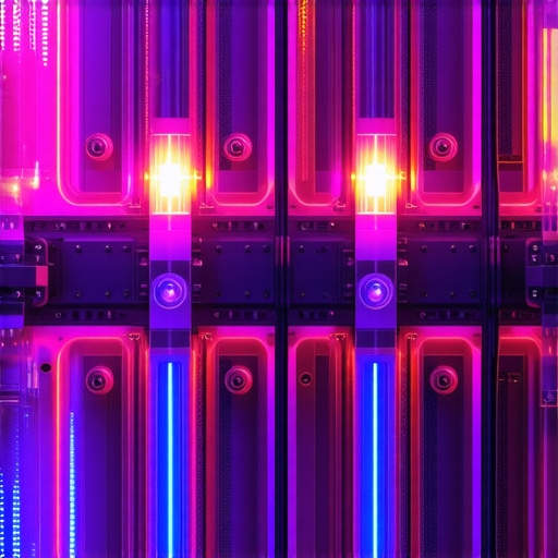 High-tech data center with innovative SSD cooling technologies integrating liquid immersion and phase-change materials.