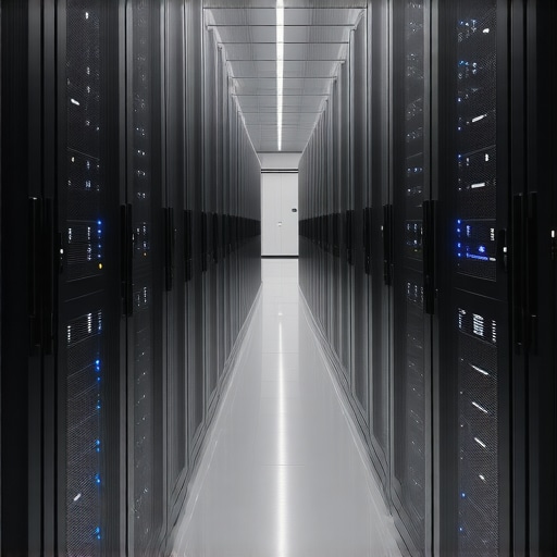 Data center with cooling systems and server racks
