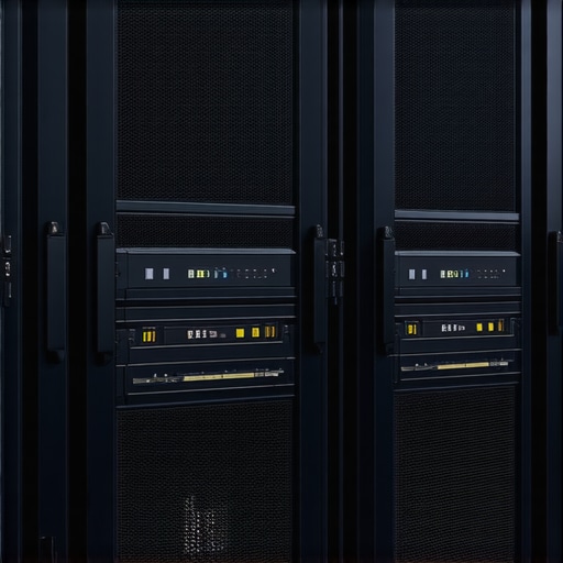 Illustration of a futuristic data center featuring high-performance SSDs and innovative cooling solutions.